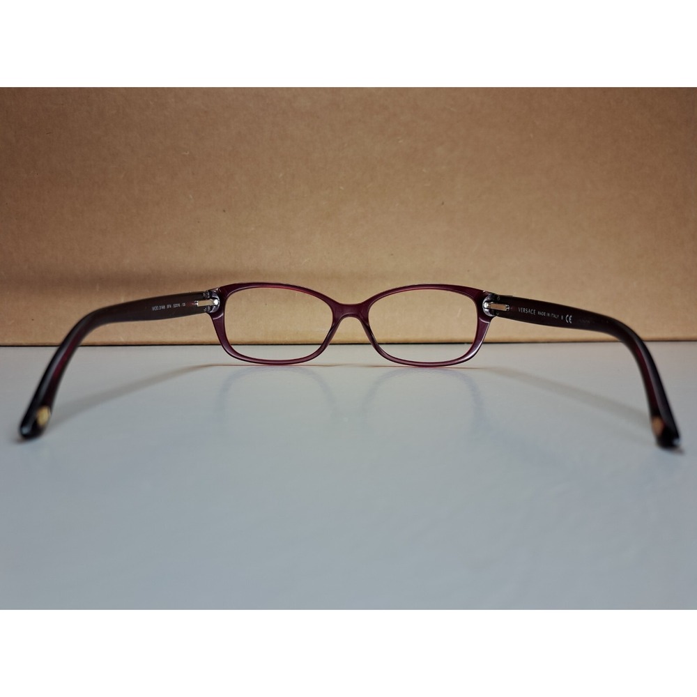 Versace 3148 974 Translucent Red Rectangle Eyegla… - image 8